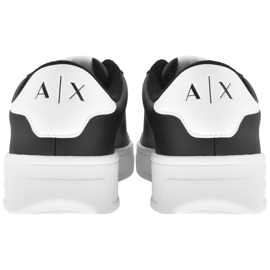 Armani Exchange Logo Trainers Black Mainline Menswear United States